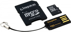 Карта пам'яті microSDHC 32Gb Kingston Class 10 (+ adapter SD + USB reader) Фото Карта пам'яті microSDHC 32Gb Kingston Class 10 (+ adapter SD + USB reader)