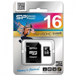   ' microSDHC 16Gb Silicon Power Class 10 (+ adapter SD)