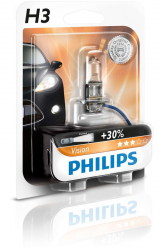 ���� ���������� ����� Philips H3 Vision (12336PRB1) (1pcs blister)