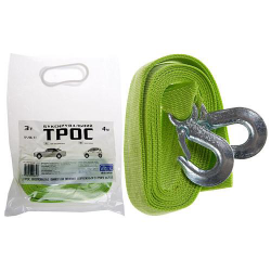 Трос буксирувальний Vitol ST206/TP-206-3-1 К (FL) (3т стрічка 40мм х 4м люмин./крюк/кулек) Фото Трос буксирувальний Vitol ST206/TP-206-3-1 К (FL) (3т стрічка 40мм х 4м люмин./крюк/кулек)