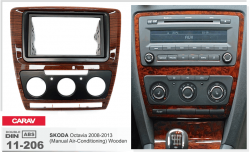   Carav 11-206 Skoda Octavia 08-13 (Manual Air-Conditioning) Wooden 2DIN