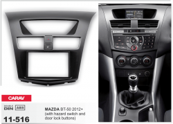    Carav 11-516 MAZDA BT-50 2012+ with hazard switch and door lock buttons