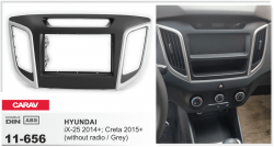    Carav 11-656 Hyundai IX-25 2014+/Greta 2015+ (without radio/Grey)