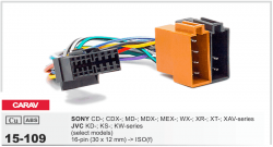   Carav 15-109 Sony, JVC 16-pin (30x12mm)