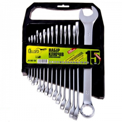 Набір ключів ріжково-накидних Alloid НК-2005-15М (15 предметів) Фото Набір ключів ріжково-накидних Alloid НК-2005-15М (15 предметів)