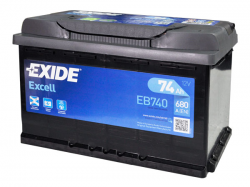 Акумулятор Exide Excell 6СТ-74 Євро (EB740) Фото Акумулятор Exide Excell 6СТ-74 Євро (EB740)