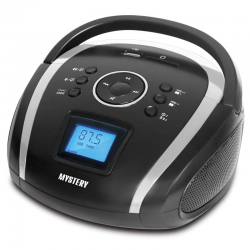 Бумбокс Mystery BM-6004UB black/silver Фото Бумбокс Mystery BM-6004UB black/silver