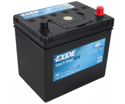 Акумулятор Exide Start-Stop EFB 6СТ-60 Азия Євро (EL604) Фото Акумулятор Exide Start-Stop EFB 6СТ-60 Азия Євро (EL604)