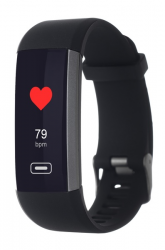 Фітнес-трекер ERGO Fit Band HR BP F010 Black (FITF010) Фото Фітнес-трекер ERGO Fit Band HR BP F010 Black (FITF010)