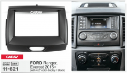    Carav 11-621 FORD Ranger, Everest 2015+ (with 4.2 color display) black