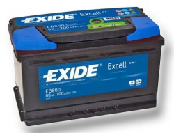 Акумулятор Exide Excell 6СТ-80 Н (EB800) Фото Акумулятор Exide Excell 6СТ-80 Н (EB800)