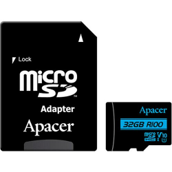   ' microSDHC 32Gb Apacer Class 10 UHS-I U1 V10 (R100MB/s) (+ adapter SD) (AP32GMCSH10U6-R)