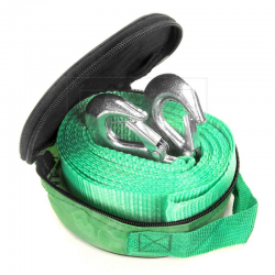 Трос буксирувальний ARMER ARM-35 (3т. стрічка 5м. С крюк, зелений) Фото Трос буксирувальний ARMER ARM-35 (3т. стрічка 5м. С крюк, зелений)