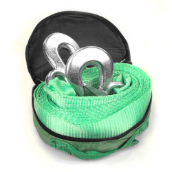 Трос буксирувальний ARMER ARM-55 (5т. стрічка 50мм. 5м. С крюк, зелений) Фото Трос буксирувальний ARMER ARM-55 (5т. стрічка 50мм. 5м. С крюк, зелений)