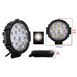    AllLight 51W-Black 9-30V spot 17 chip OSRAM