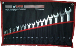 Набір ключів ріжково-накидних Baum 30-16M (16 предметів) Фото Набір ключів ріжково-накидних Baum 30-16M (16 предметів)