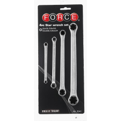Набір ключів накидних Force 5041 (4 предмета) Фото Набір ключів накидних Force 5041 (4 предмета)