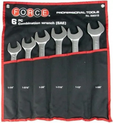 Набір ключів рожково-накидних Force 50651S Фото Набір ключів рожково-накидних Force 50651S