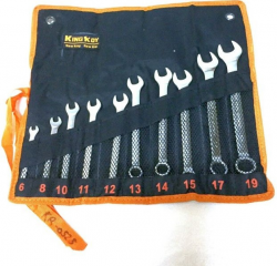 Набір ключів ріжково-накидних King Roy KR-0528 (чохол) Фото Набір ключів ріжково-накидних King Roy KR-0528 (чохол)