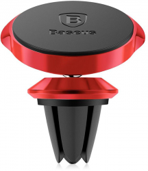 Baseus Small Ears Series Magnetic suction bracket (Air outlet type) Red (SUER-A09) Фото Baseus Small Ears Series Magnetic suction bracket (Air outlet type) Red (SUER-A09)