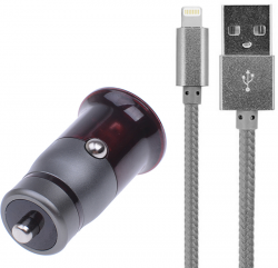   LDNIO C304Q Car charger 1USB 1A + Lightning cable White