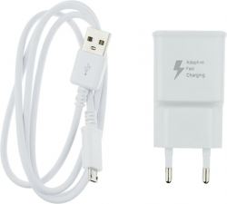 МЗП Samsung Travel Charger 1USB 2A + MicroUSB Cable 1m White Фото МЗП Samsung Travel Charger 1USB 2A + MicroUSB Cable 1m White