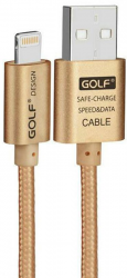 ���� GOLF GC-47I Lightning cable 1m Gold