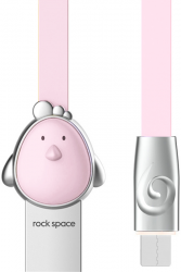  Rock Chinese Zodiac Micro cable 1M Cook-pink (RCB0507-Cook-pink)