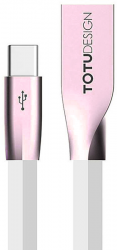  TOTU Joe Series Rhombus Type-C Cable 1m Pink