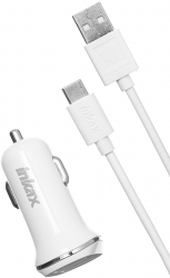   Inkax CD-12 Car charger + Type-C cable 1USB 2.1A White