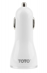  TOTO TZG-11 Car Charger 3USB 3,4A White/Silver