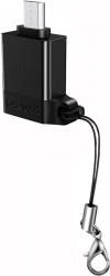 Перехідник Usams US-SJ187 A1 OTG Micro to USB 2.0 Adapter Black Фото Перехідник Usams US-SJ187 A1 OTG Micro to USB 2.0 Adapter Black