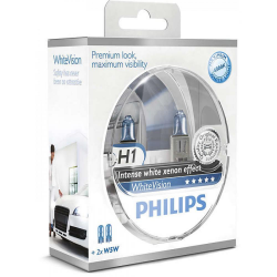   Philips H1 WhiteVision +60% 4300K (12258WHVSM) (2pcs blister)