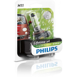 Галогенова лампа Philips H11 LongLife EcoVision 12V 55W (12362LLECOB1) (1pcs blister) Фото Галогенова лампа Philips H11 LongLife EcoVision 12V 55W (12362LLECOB1) (1pcs blister)