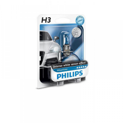 Галогенова лампа Philips H3 WhiteVision +60% 3700K (12336WHVB1) (1pcs blister) Фото Галогенова лампа Philips H3 WhiteVision +60% 3700K (12336WHVB1) (1pcs blister)