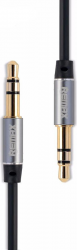 Кабель Remax L100/L200 3.5mm Aux Jack Cable 1m Black Фото Кабель Remax L100/L200 3.5mm Aux Jack Cable 1m Black