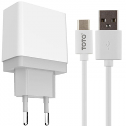 МЗП GOLF GF-U2 Travel charger + Type-C cable 2USB 2.1A White Фото МЗП GOLF GF-U2 Travel charger + Type-C cable 2USB 2.1A White