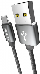 Rock C2 type C to A cable 1M Tarnish Фото Rock C2 type C to A cable 1M Tarnish