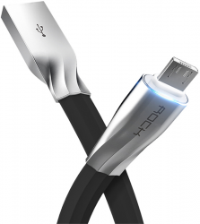 Rock Salmon micro auto disconnect data cable 1 m Black (RCB0488-Black)
