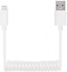 TOTO TKR-52 Spring wire USB cable Lightning 1,2m White Фото TOTO TKR-52 Spring wire USB cable Lightning 1,2m White