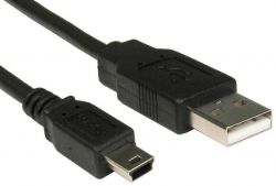  TOTO TKS-54 USB cable miniUSB 1m Black