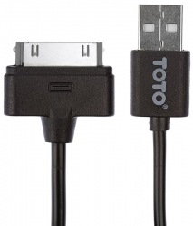  TOTO TKG-15 High speed USB cable iPhone4 0,9m Black