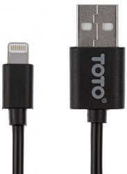  TOTO TKG-16 High speed USB cable Lightning 0,9m Black