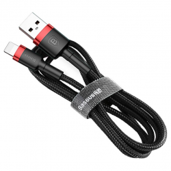 Baseus Kevlar Lightning Cable 1m Black (CALKLF-BG1) Фото Baseus Kevlar Lightning Cable 1m Black (CALKLF-BG1)