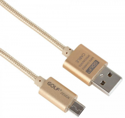 GOLF GC-47M Micro cable 1m Gold Фото GOLF GC-47M Micro cable 1m Gold