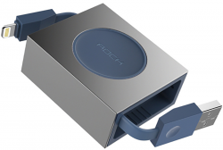 Rock Lightning Retractable Charge & Sync Cable 0,8M Blue (RCB0547-Blue) Фото Rock Lightning Retractable Charge & Sync Cable 0,8M Blue (RCB0547-Blue)