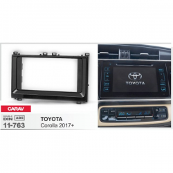 Рамка перехідна Carav 11-763 Toyota Corolla 2017+ 2DIN Фото Рамка перехідна Carav 11-763 Toyota Corolla 2017+ 2DIN