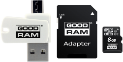   ' microSDHC 8Gb GoodRam Class 10 UHS-I All in One (+ adapter SD + OTG read) M404-0080R11