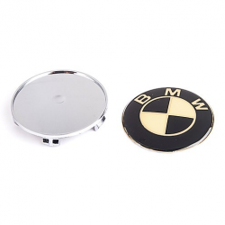 Заглушка колісного диска BMW 69x65 Black/Gold (4шт) (JP) Фото Заглушка колісного диска BMW 69x65 Black/Gold (4шт) (JP)