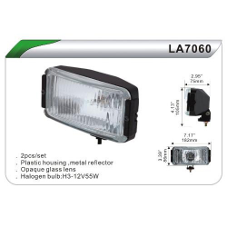   DLAA 7060 W/H3-12V-55W/182*86mm ()